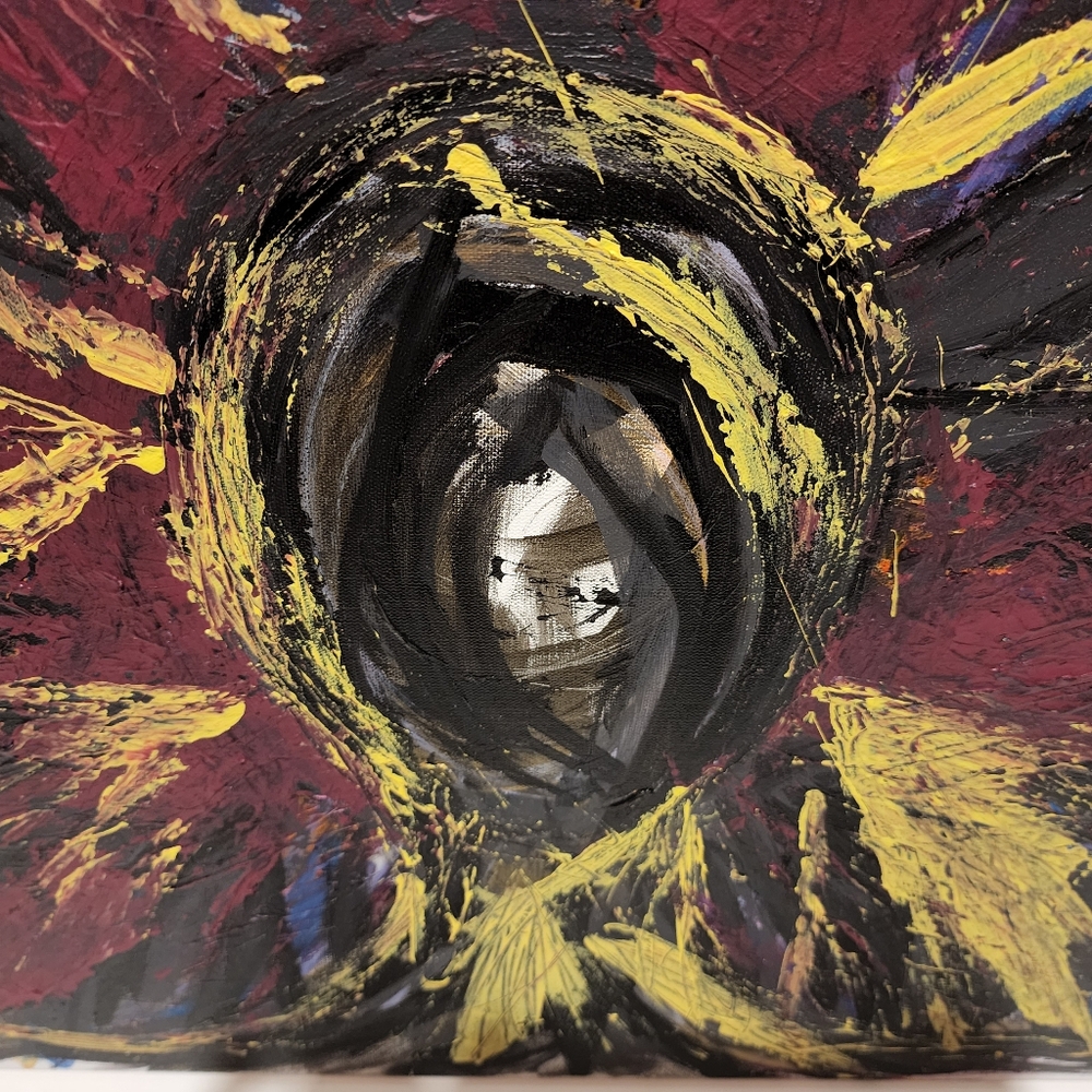 HANDCRAFTED Painting HANDPAINTED Abstract Artwork Stretch Canvas Wall Art Decor - Picture 5 of 17